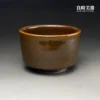 邵椋楊大師作品細節-金屬質感金蟹眼油滴特寫-良時美器