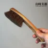 台灣製造實木手柄茶刷-不易掉毛機能型養盞刷-正側面特寫