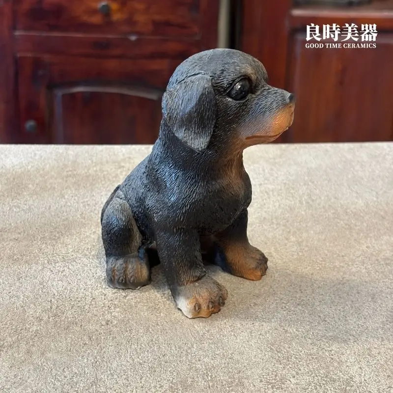 羅威那可卡犬樹脂模型1-居家生活美學玄關擺飾選物