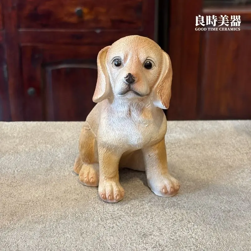 拉不拉多擺飾-療癒系桌面公仔裝飾-良時美器