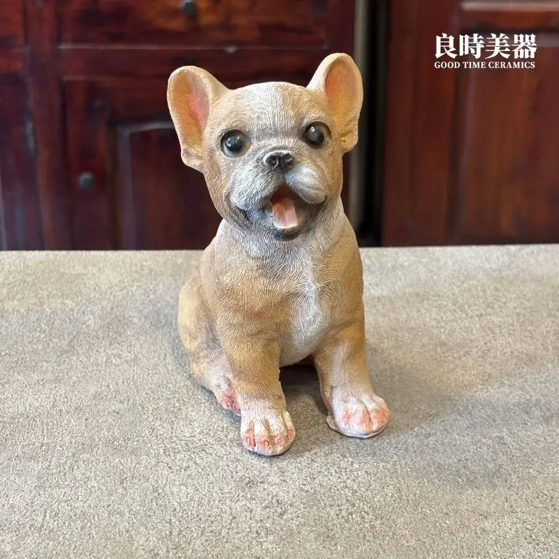 法鬥巴哥拉不拉多擺飾-療癒系桌面公仔裝飾-良時美器