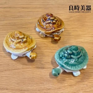 烏龜擺飾茶寵推薦-名家茶具收藏搭配烏龜動態陶擺飾意境佈置