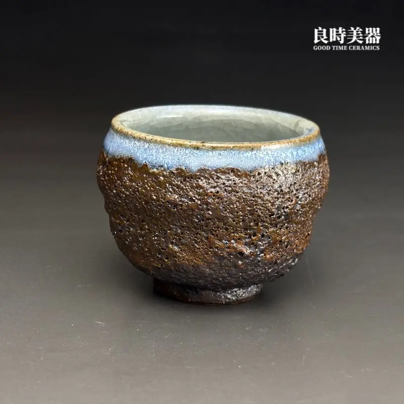 hsu-1-30-1 岩礁冰裂主人杯-良時美器