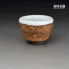 台灣名家許旭倫手作岩礦汝窯主人杯-hsu-1-33-良時美器