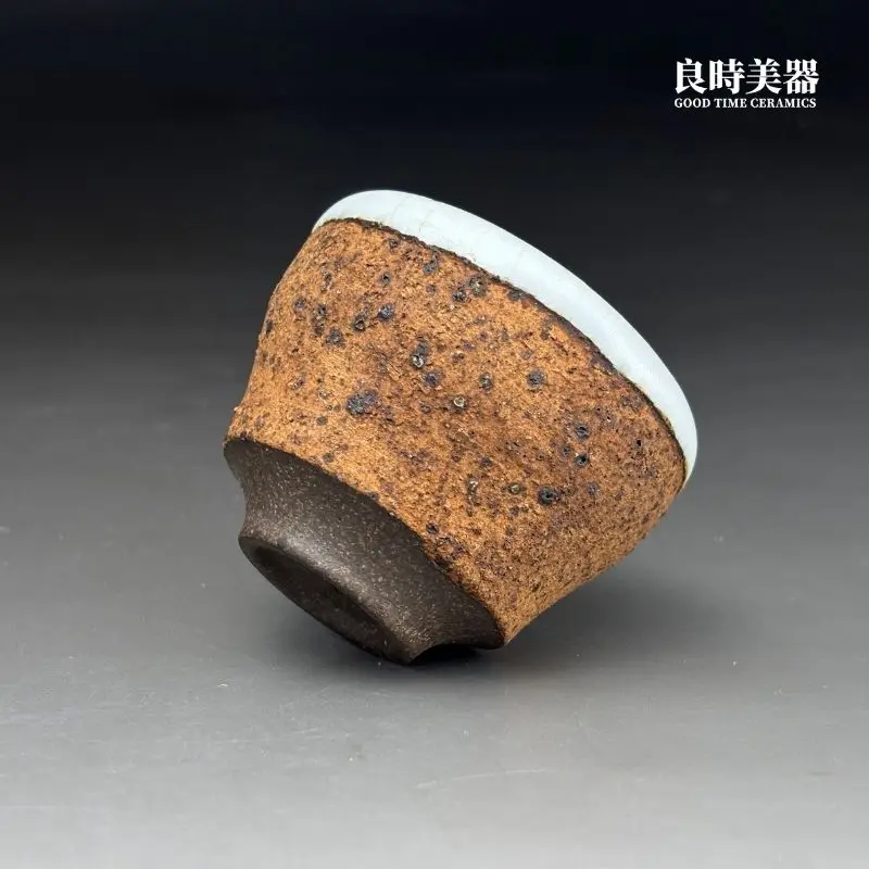台灣工藝師許旭倫作品-98g收藏級岩礦個人杯推薦-良時美器