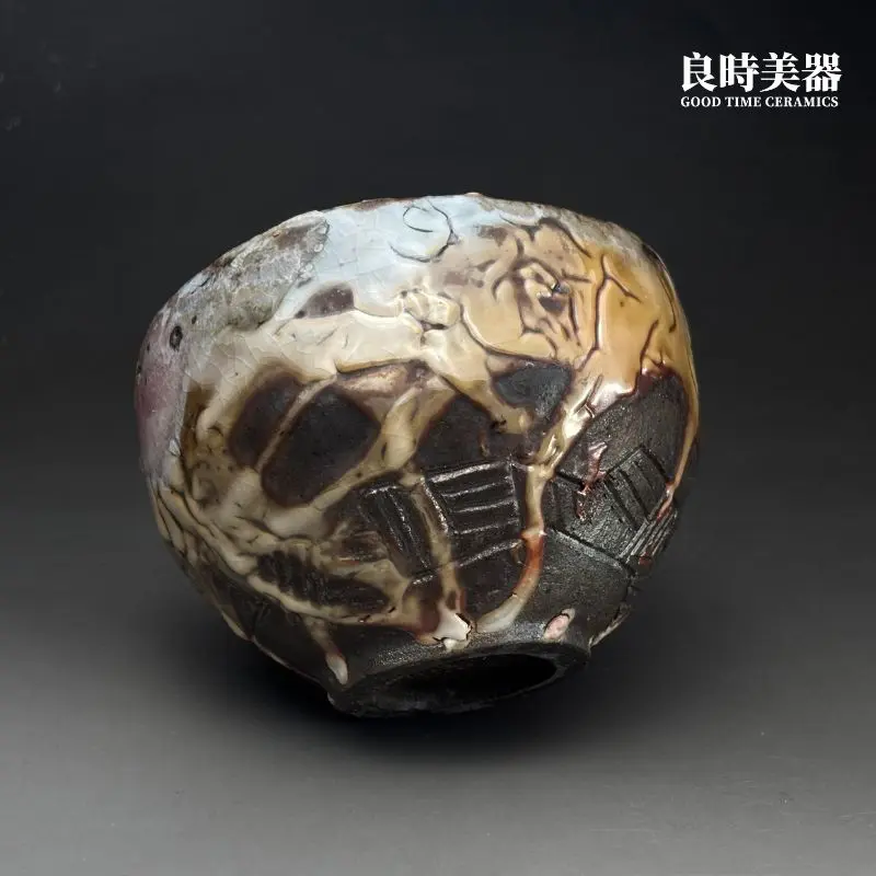 許明香柴燒志野大茶碗 良時美器高端茶道器具與居家陳設藝術品