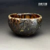 台灣岩礦壺鼻祖古川子手捏茶碗-2002年早期真跡-良時美器