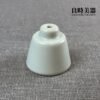 精緻汝窯壺蓋托細節-4.9x4.4cm溫潤開片茶席配件特寫