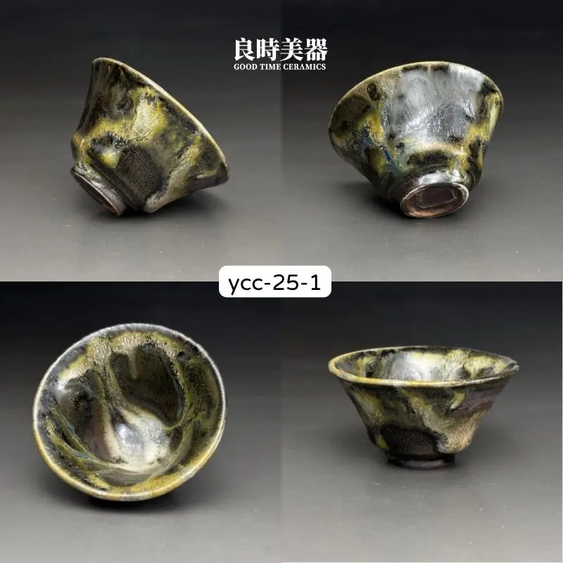 ycc-25-1 (2) 台灣名家楊晴晴手作柴燒志野茶杯-YCC-25-1正能量主人杯-良時美器