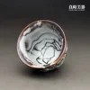 台灣名家楊晴晴志野釉細節-九份土礦石質感