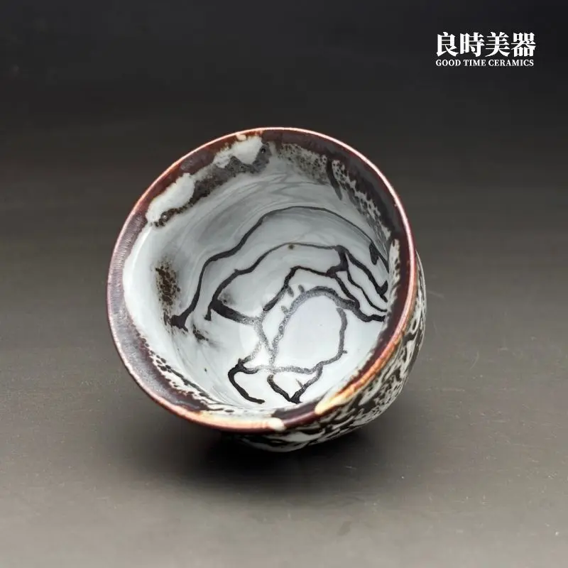 台灣名家楊晴晴志野釉細節-九份土礦石質感