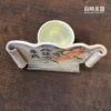 商務名片展示架-多功能辦公桌陶瓷收納-名片架筆筒尺寸16x9.5cm-良時美器