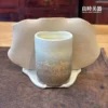 手工陶板背面紋理-陶瓷名片架結構展示-台灣工藝辦公桌裝飾