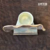 商務名片展示架-多功能辦公桌陶瓷收納-名片架筆筒尺寸16x8.9cm-良時美器
