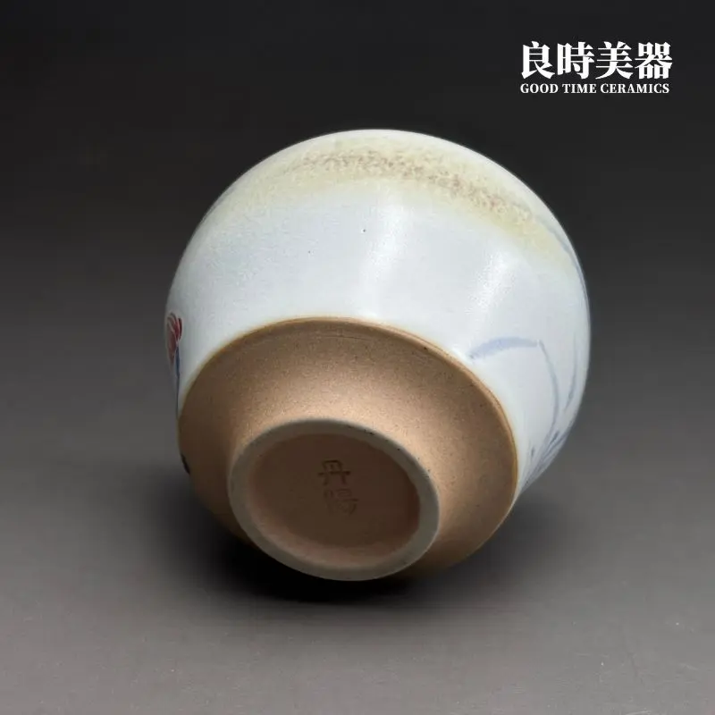 許旭倫手修坏底足特寫-紮實陶土胎體配重-hsu-1-34台灣製手作個人杯