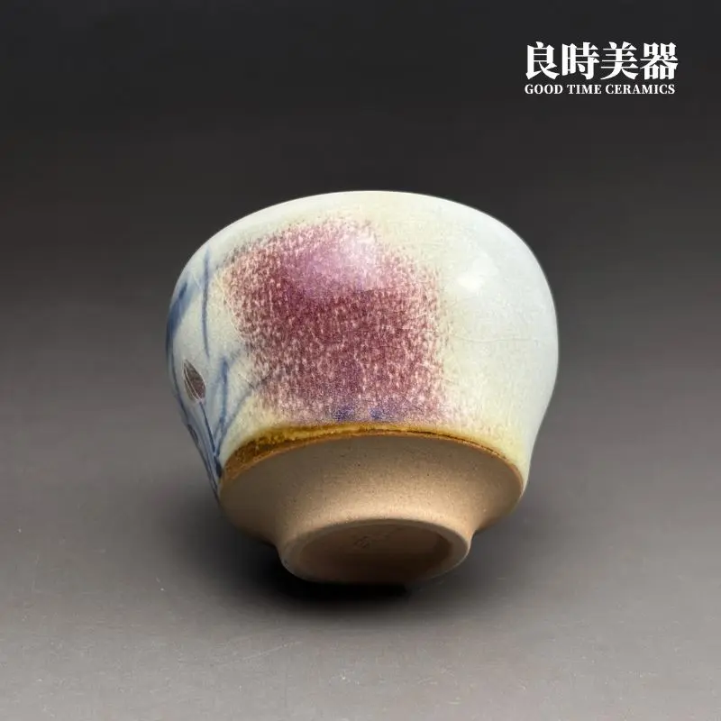 許旭倫手修坏底足特寫-紮實陶土胎體配重-hsu-1-35台灣製手作個人杯