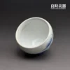 手作汝窯茶杯內壁天青釉面-收口聚香器型展示-hsu-1-35良時美器精品茶盞