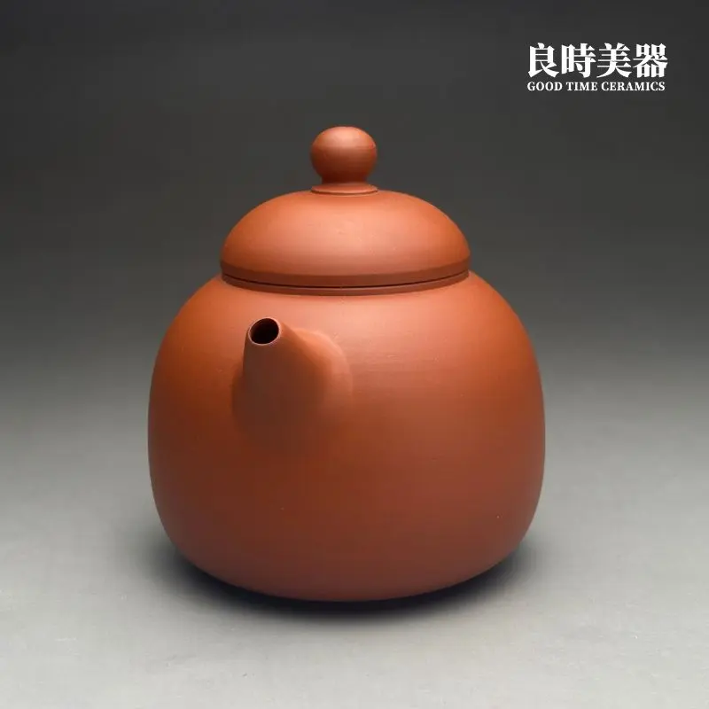 台灣茶具手拉坏朱泥壺