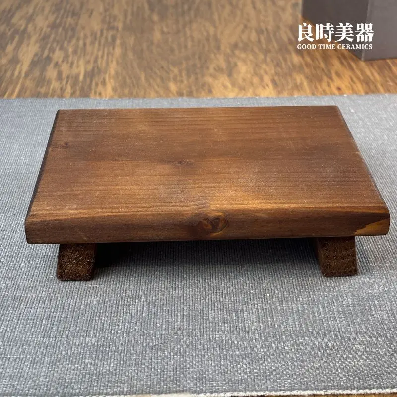 a-gd-02 (5) 雲杉實木座背面與榫卯結構展示-手工打磨木漆工藝-大師奇石佛像底座