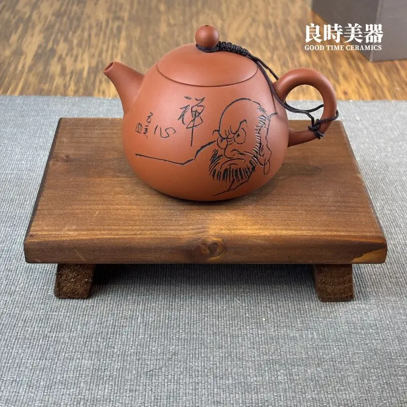 a-gd-02 (6) 紫砂壺茶盤專用實木托架-多功能書桌辦公收納擺件展示架-底座規格尺寸