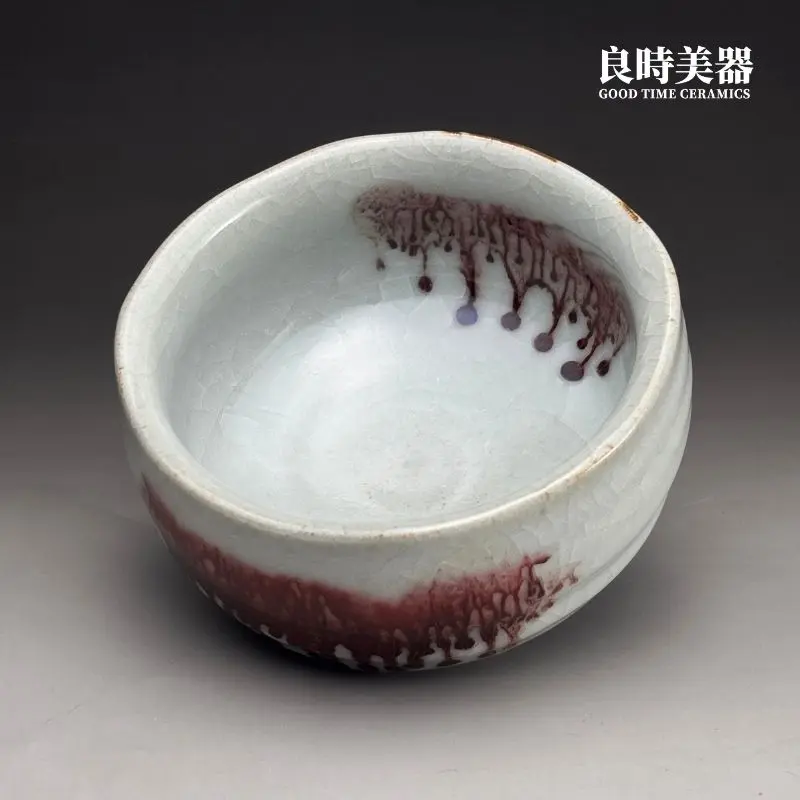 cmz-1 (5) 陳明謙大茶碗粉青開片冰裂紋理表面