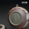 hmym3-18 (5) 良時美器高端台灣茶具陳列-王文玉163g柴燒岩礦壺-台灣陶藝家王文玉落款