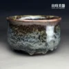 台灣茶具-許旭倫天目志野流釉茶碗-900ml正面外觀