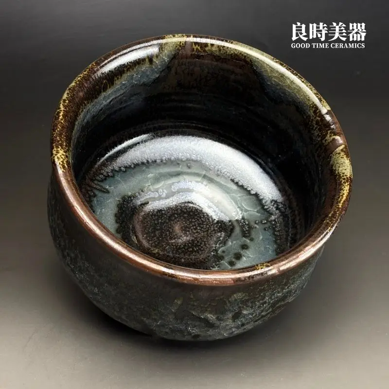 高端台灣茶器-許旭倫1224g厚胎沉穩配重手拉坏細節內部