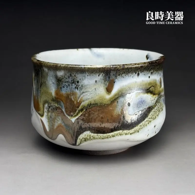 hsu-2-37 (1) 台灣茶器-許旭倫手工拉坏流釉茶碗外觀色澤