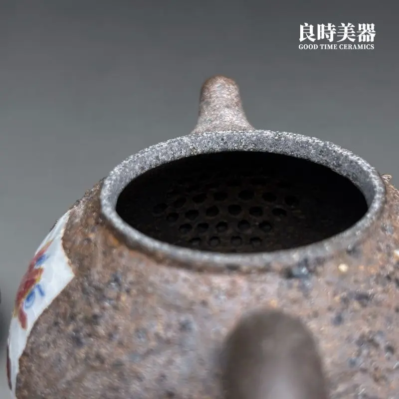 hsu-2-39 (3) 擺件展示架收藏級-許旭倫岩礦壺古樸蓋鈕與溫潤手拉坏線條細節