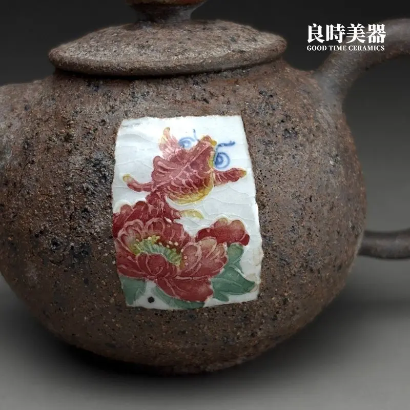 hsu-2-39 (5) 許旭倫手繪浮雕岩礦壺-143g輕量化正把流暢出水與配重