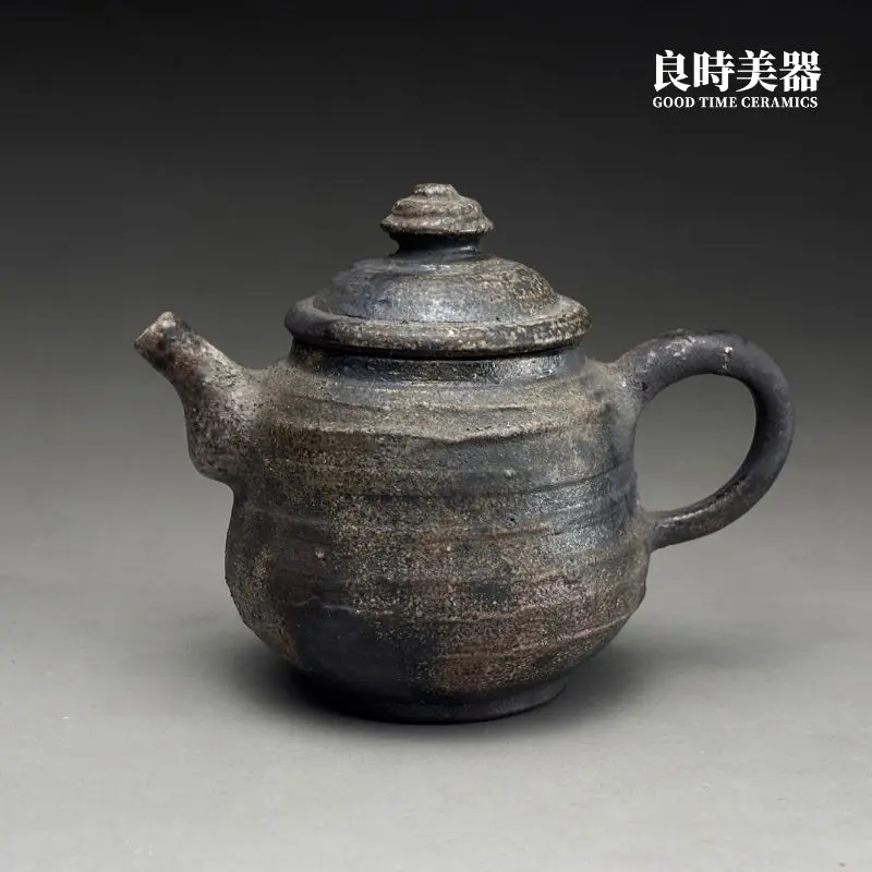 t-ccz-1 (2) 台灣茶器推薦張家誌手工柴燒側把壺