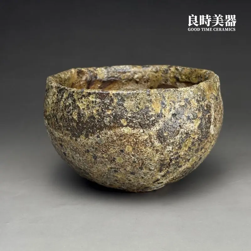 高端台灣茶具-古川子原礦土高溫焠鍊岩石肌理與706g厚實手感配重