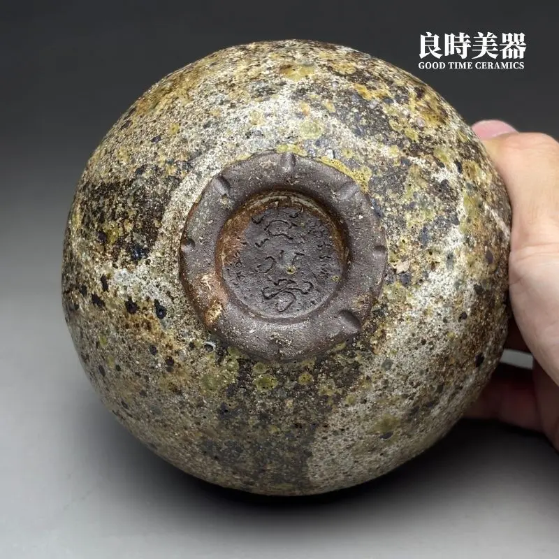 良時美器台灣茶器推薦-鼻祖古川子孤品岩礦茶碗底足職人落款款識
