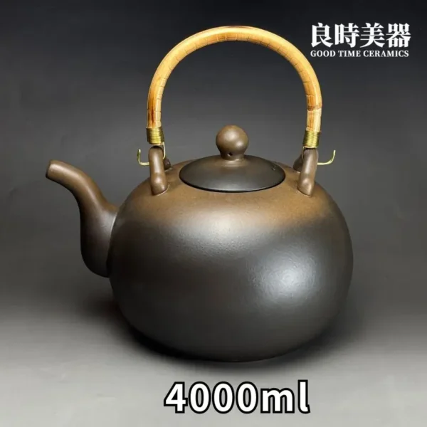良時美器窯變燒水壺4000ml正面