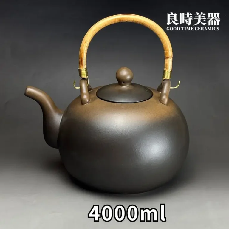 良時美器窯變燒水壺4000ml正面
