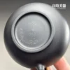 高端台灣茶器-林永裕手作煙燻黑金西施壺底足圈足與職人落款款識