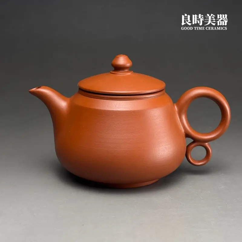 台灣茶具-林永裕手作朱泥茶壺-T-LYUR-2正面外觀