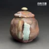 ccz-3(2) 【張家誌】入炭柴燒手作茶壺250ml 背面流釉
