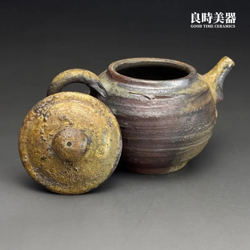 【張家誌】精品入炭柴燒手作茶壺 230ml蓋子