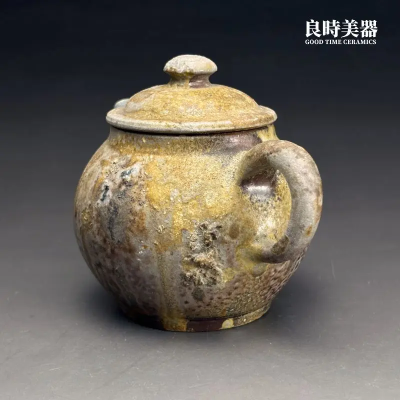 【張家誌】精品入炭柴燒壺 250ml 重落灰手把