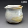 sgg-062-2 (2) 台灣茶具-周聖鈞Sgg-062-2柴燒茶海180ml淡藍灰流灰層次