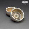 sgg-062-3 (3) 高端台灣茶器-周聖鈞Sgg-062-3柴燒雙杯天然微細開片冰裂紋理落灰