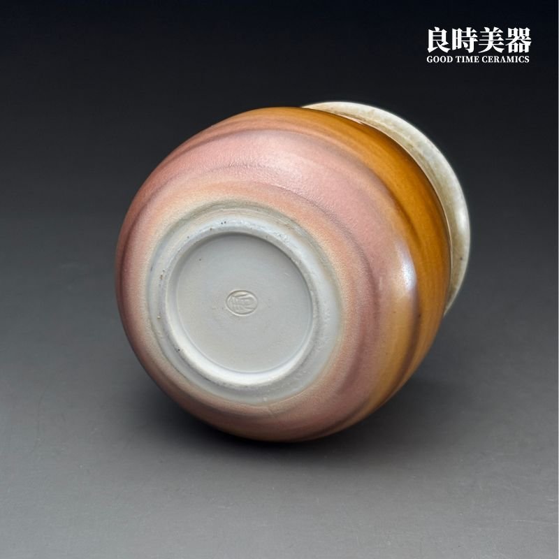 sgg-063-2 (3) 台灣茶具-周聖鈞Sgg-063-2虎紋柴燒茶海210ml天然虎斑底款