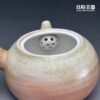 台灣茶器推薦-周聖鈞手作Sgg-064-1虎紋柴燒側把壺150ml內孔