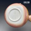 台灣茶器推薦-周聖鈞手作Sgg-064-1虎紋柴燒側把壺150ml落款