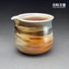 台灣茶具-周聖鈞Sgg-064-2虎紋柴燒茶海230ml天然虎斑線條與尖嘴特寫