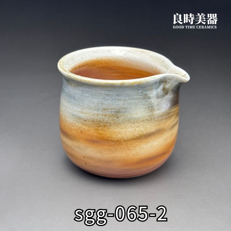 良時美器 周聖鈞 虎紋柴燒茶海 側面