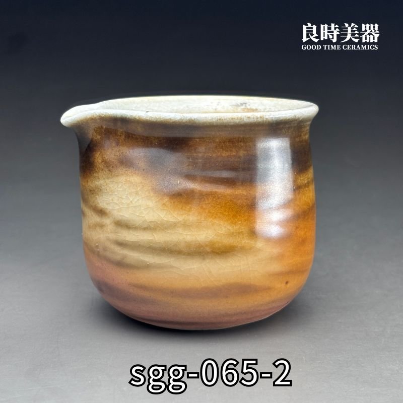 良時美器 周聖鈞 虎紋柴燒茶海 側拍