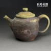 ccz-10 (1) 台灣茶具-張家誌手作柴燒窯變德鐘壺-Ccz-10霧面炭黑正面外觀